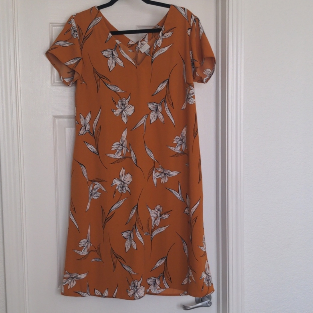 A New Day floral shift‎ dress, M